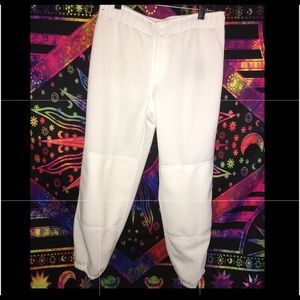 WOMENS WHITE MIZUNO MVP PRO SOFTBALL PANTS